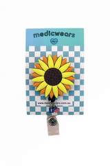 Sunflower Badge Reel