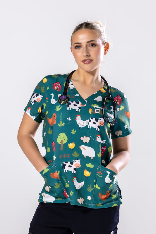 Barnyard Buddies Scrub Top