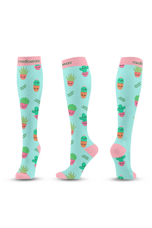 Cactus Patch Compression Socks