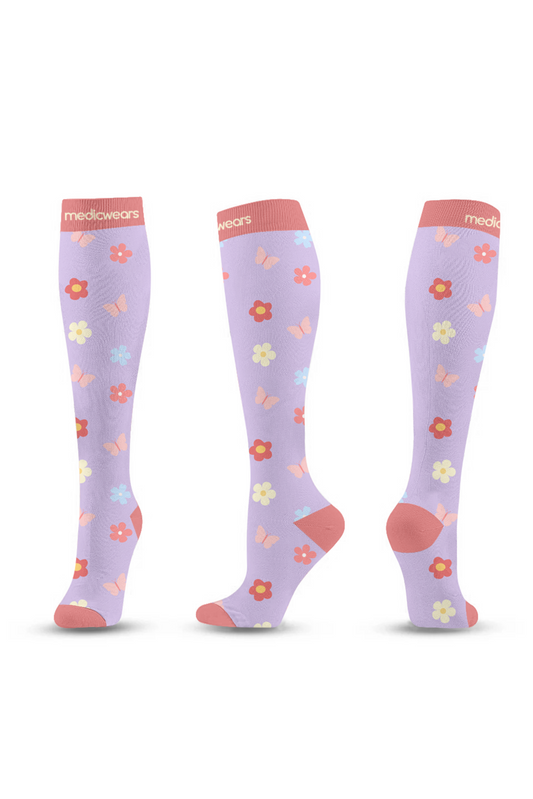 Flower Garden Compression Socks