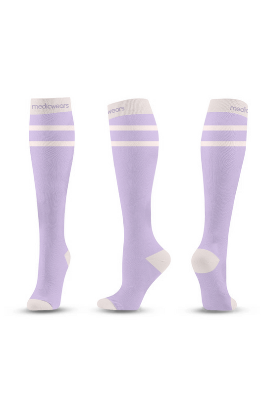 Pastel Purple Compression Socks