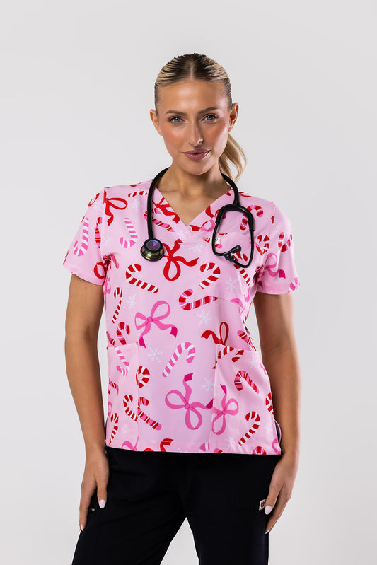 Candy Care Scrub Top