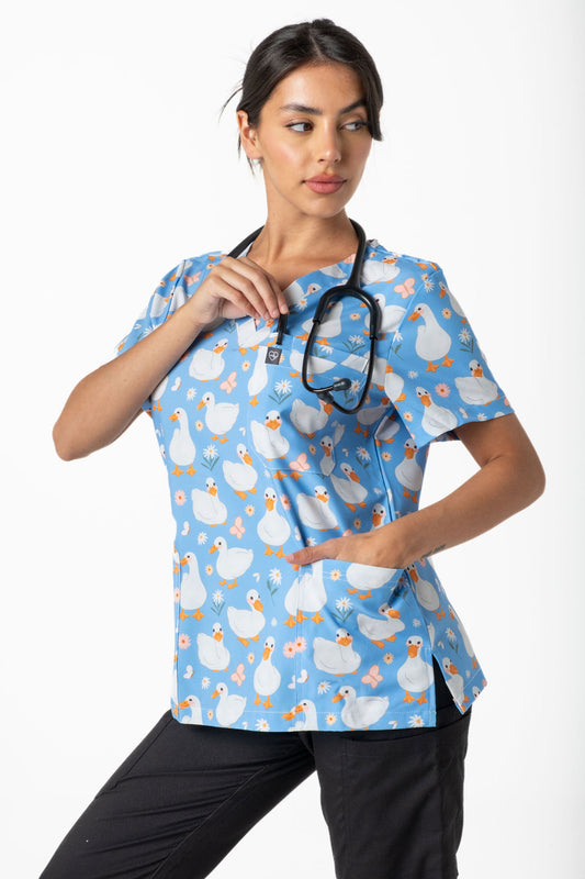Waddle Ducks Scrub Top