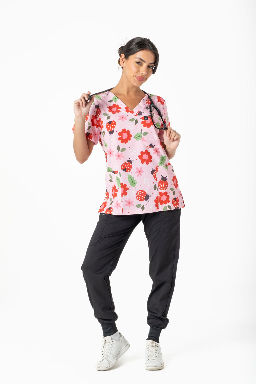 Lady Bug Scrub Top