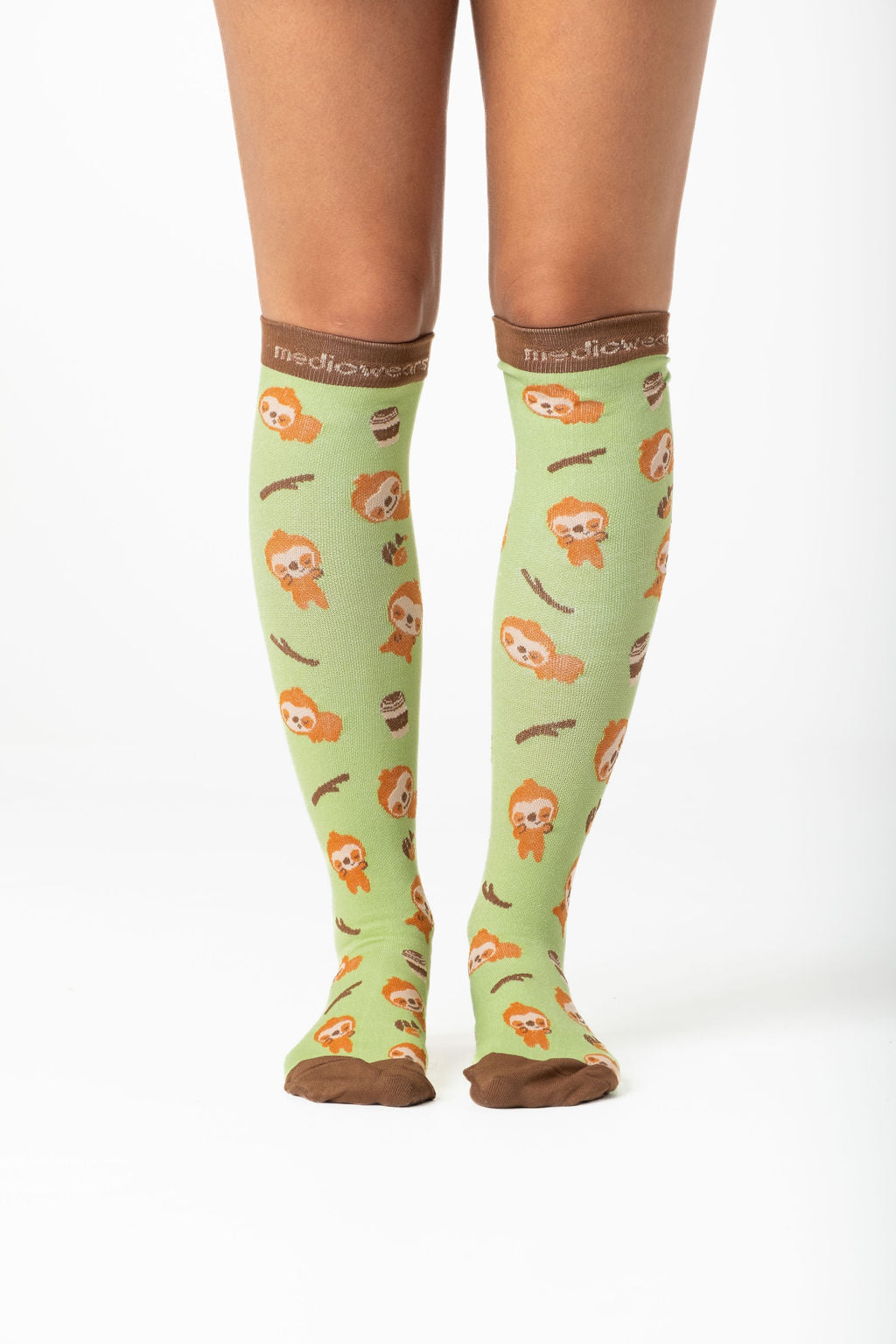 Coffee Sloth Compression Socks