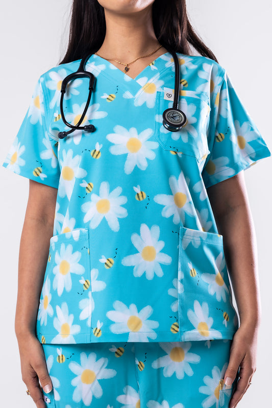 Bee & Daisy Scrub Set