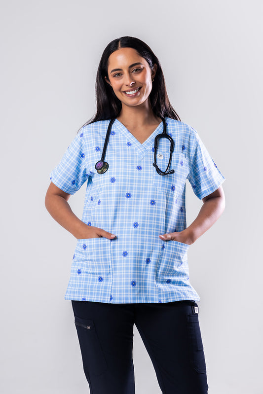 Bella Bloom Scrub Top