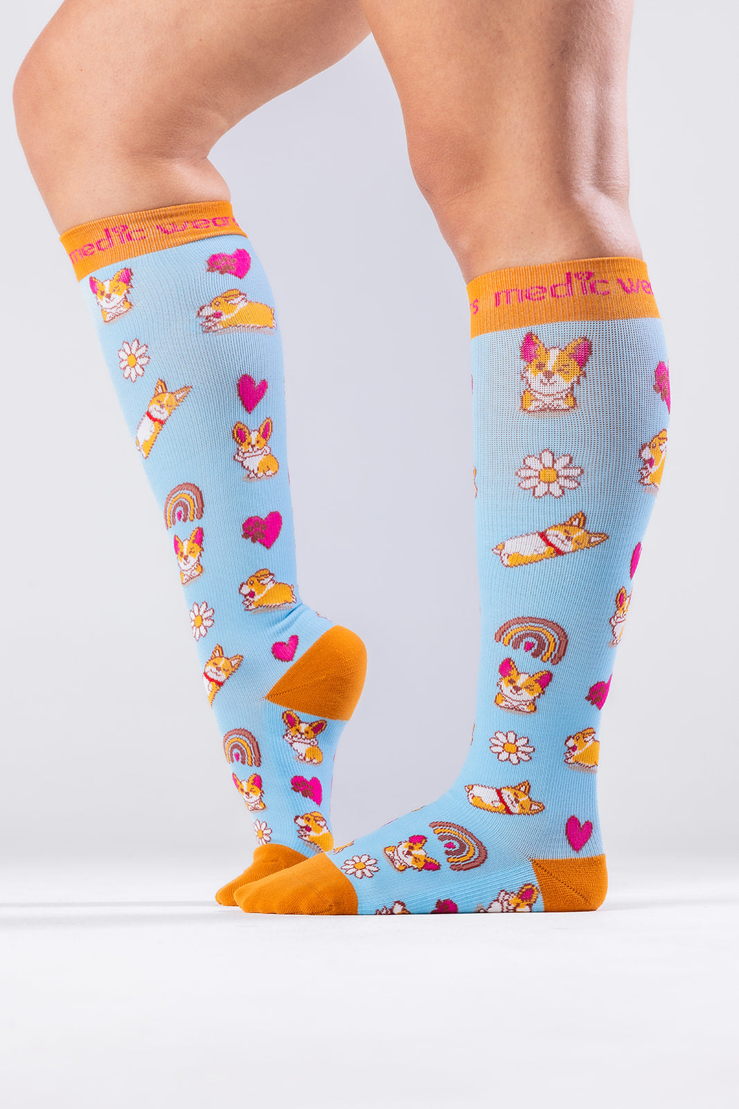 Happy Corgi Compression Socks
