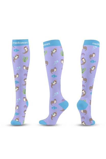 Cheerful Otters Compression Socks