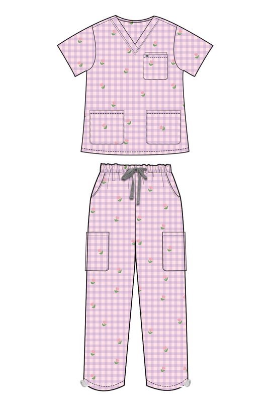 Tulip Picnic Scrub Set