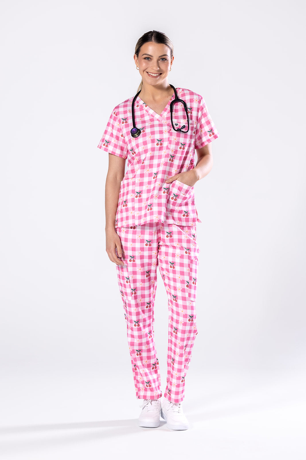 Cherry Picnic Scrub Set