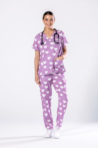Lavender Love Scrub Set