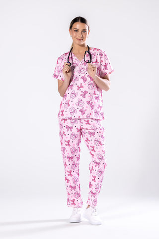 Pretty in Bows Scrub Set