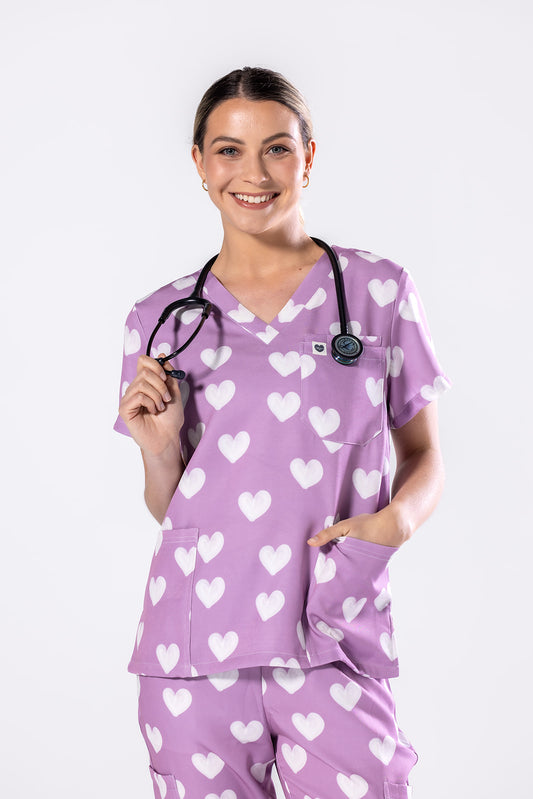 Lavender Love Scrub Set