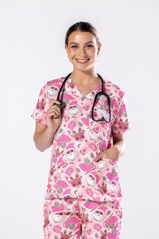 Groovy Santa Scrub Set