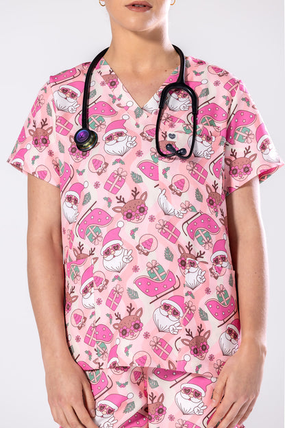 Groovy Santa Scrub Set TS