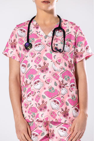 Groovy Santa Scrub Set