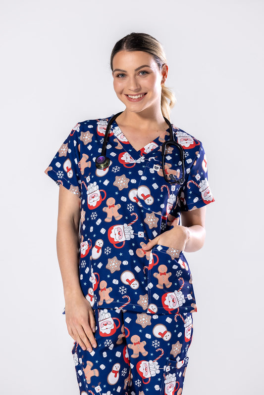 Santas Treat Scrub Set