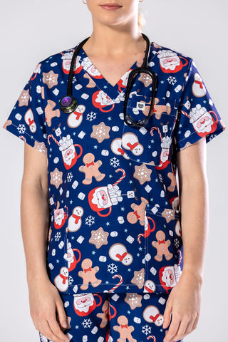 Santas Treat Scrub Set