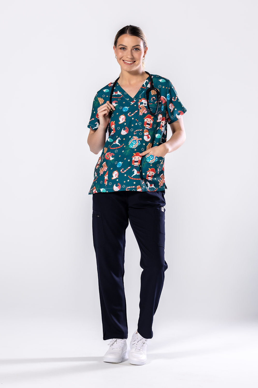 Santas Workshop Scrub Top TS