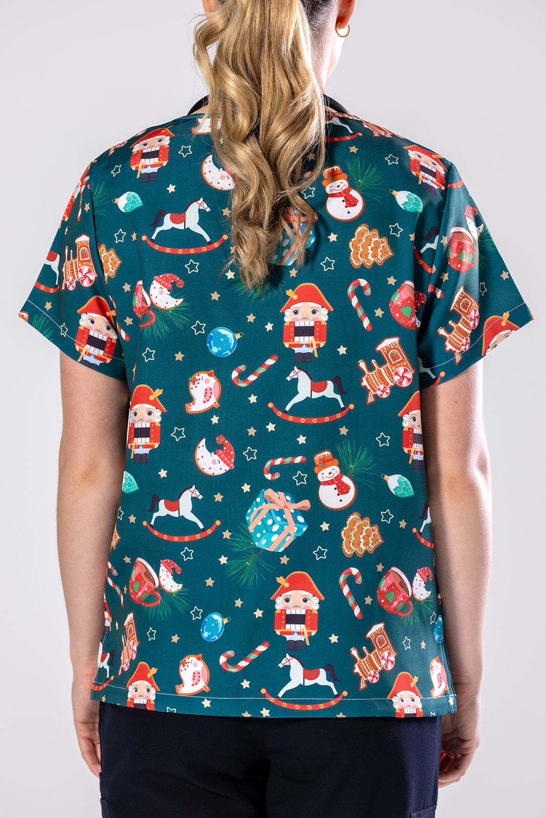 Santas Workshop Scrub Top TS