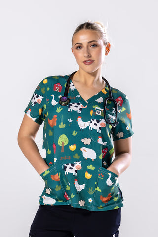 Barnyard Buddies Scrub Top