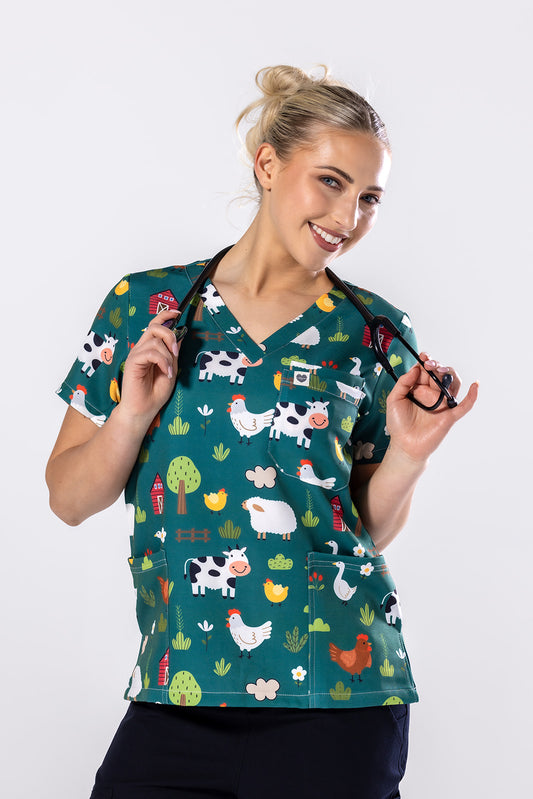 Barnyard Buddies Scrub Top