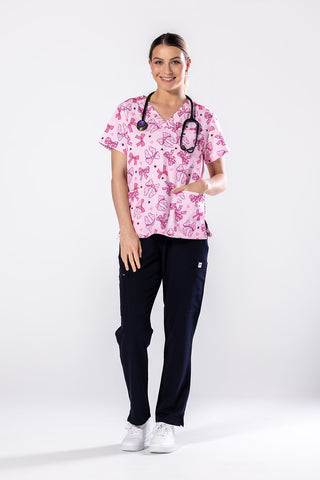 Pretty in Bows Scrub Top