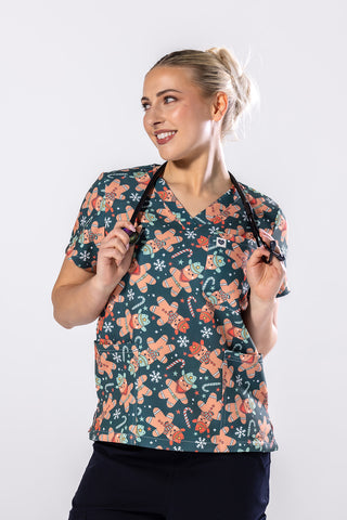 Howdy Ginger Scrub Top