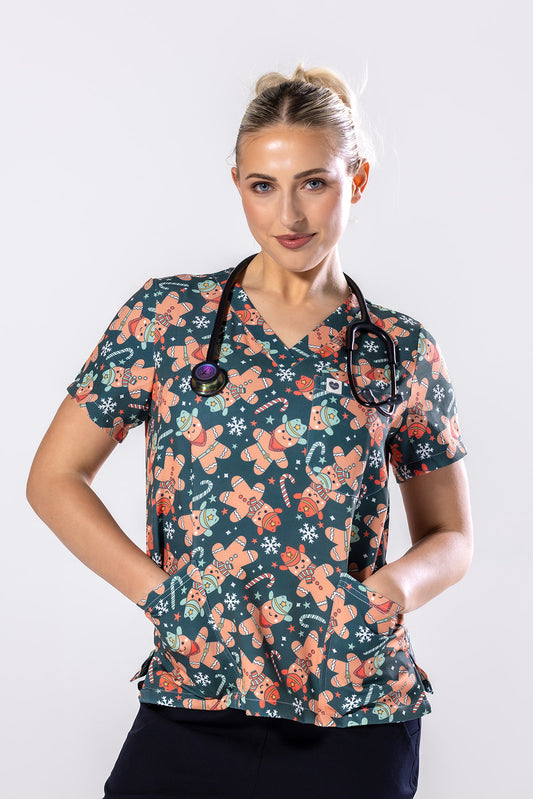 Howdy Ginger Scrub Top
