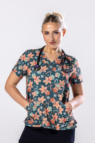 Howdy Ginger Scrub Top