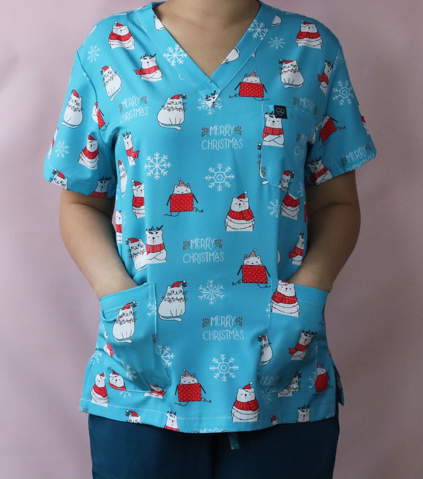 Happy Flower Scrub Top l Paediatric Scrub Tops l Cute Scrub Tops l