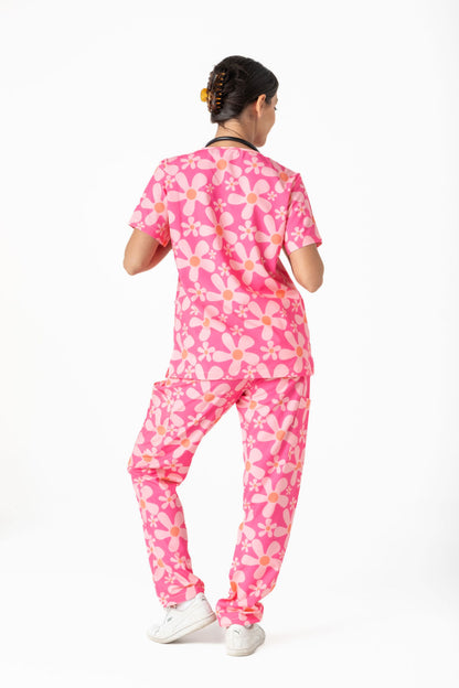 Groovy Pink Scrub Set