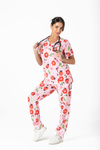 Lady Bug Scrub Set