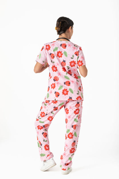 Lady Bug Scrub Set