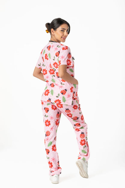 Lady Bug Scrub Set