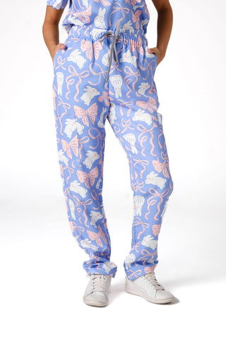 Bunny & Ribbons Scrub Set
