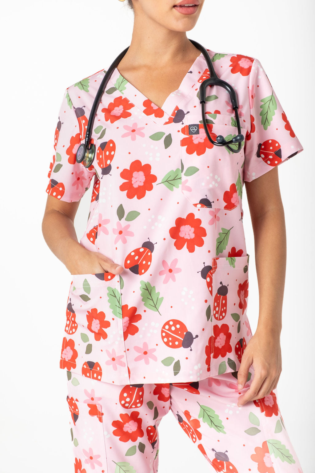 Lady Bug Scrub Set