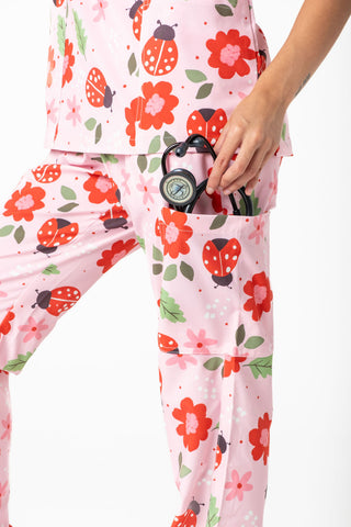Lady Bug Scrub Set