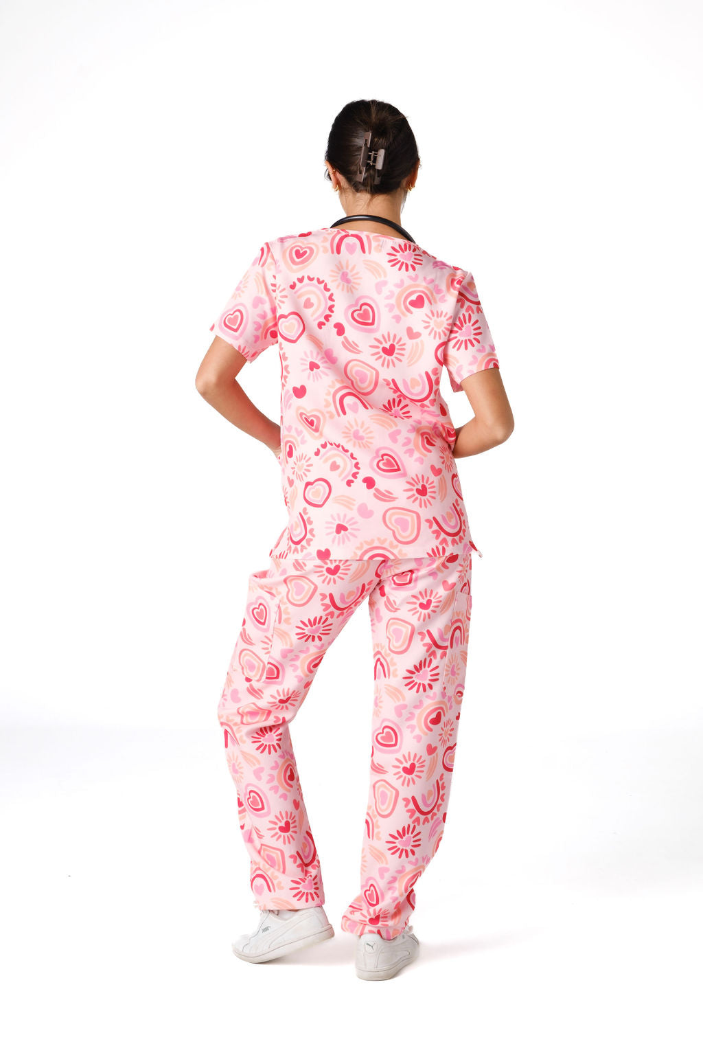 Sweet Heart Scrub Set