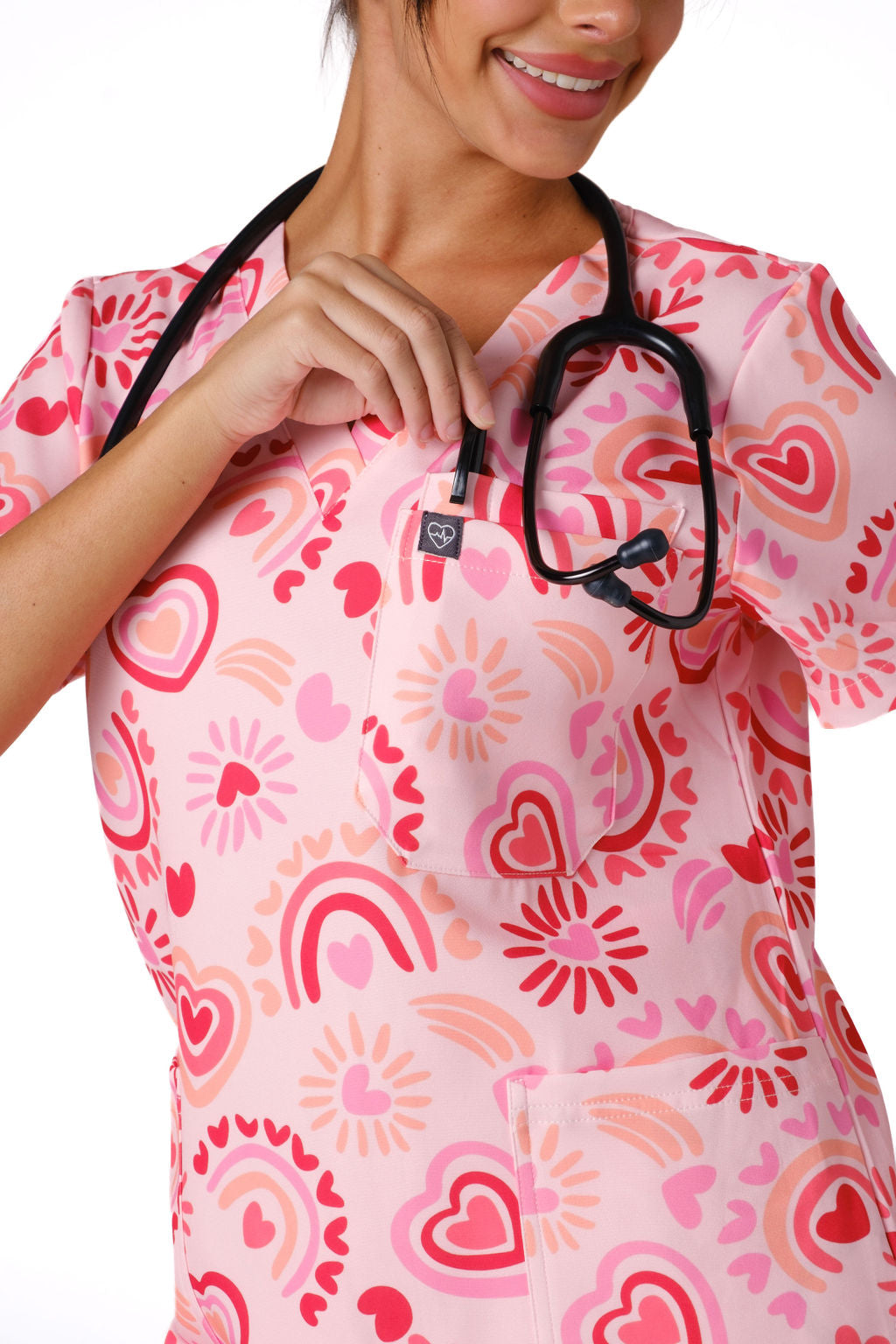 Sweet Heart Scrub Set