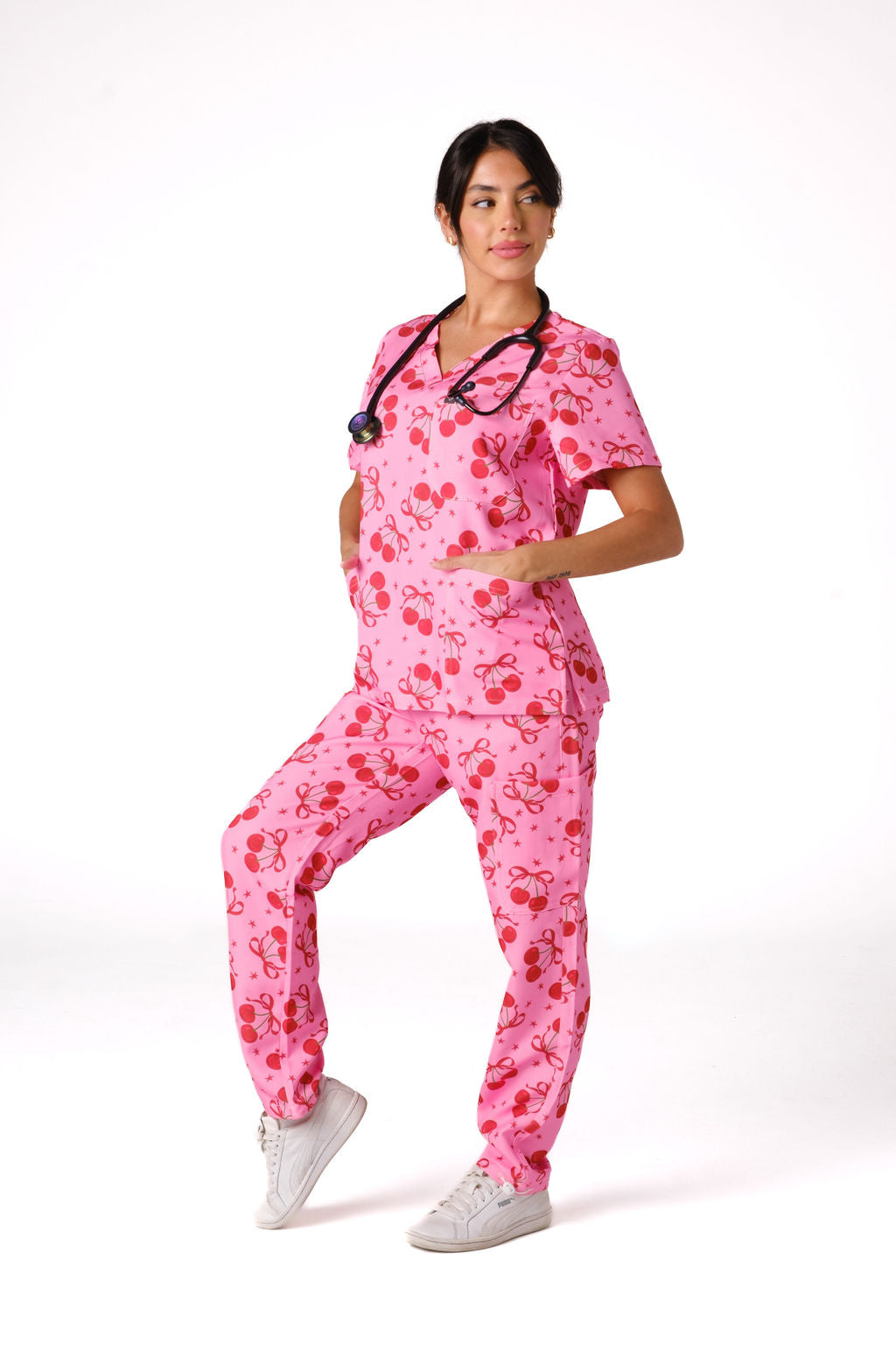 Cherry Bomb Scrub Set