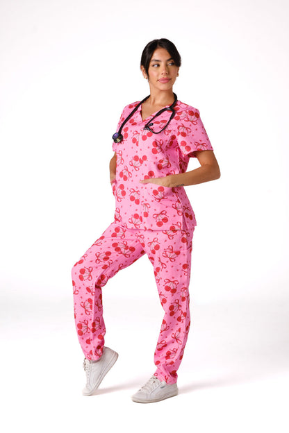 Cherry Bomb Scrub Set