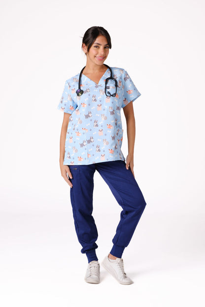 Puppers Scrub Top