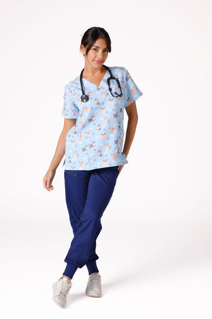Puppers Scrub Top