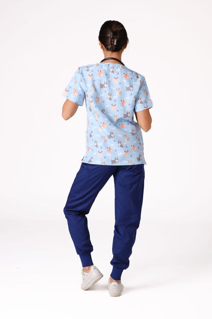 Puppers Scrub Top