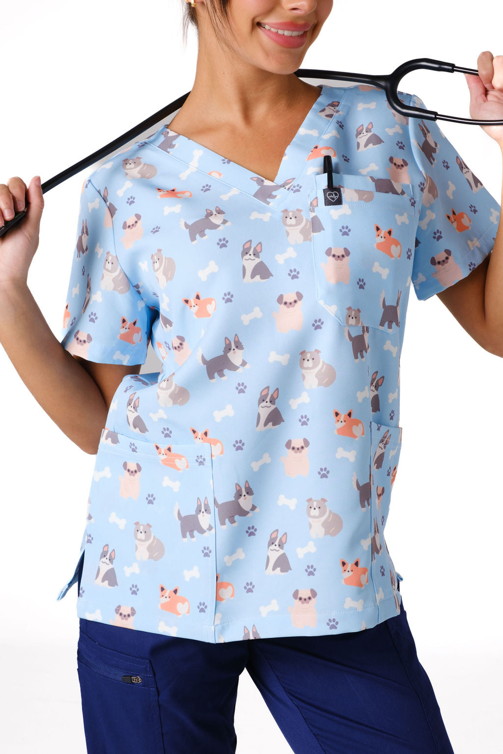Puppers Scrub Top