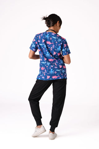 Deep Sea Delight Scrub Top