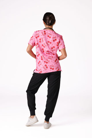 Cherry Bomb Scrub Top
