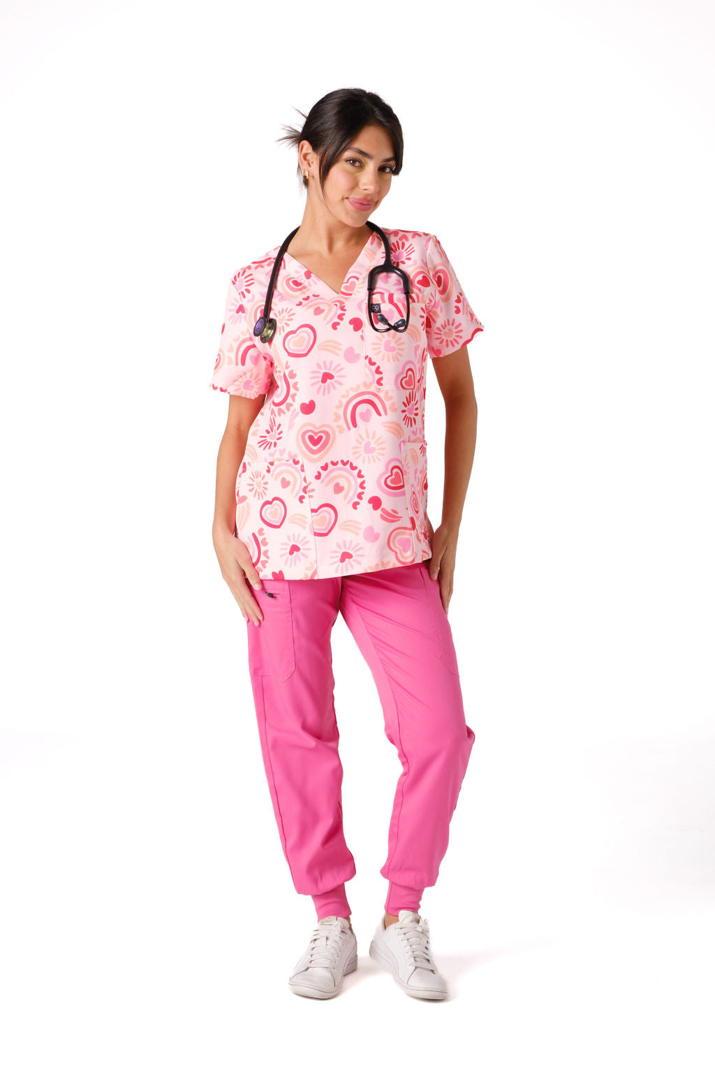 Sweet Heart Scrub Top